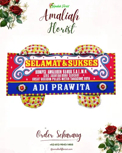 Karangan Bunga Ucapan Selamat di Ubo-ubo